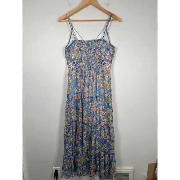 Anthropologie Verb by Pallavi Singhee Vineyard Tiered Maxi Dress Womens Size 4 - Picture 6 of 11